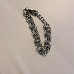 Ermish silver link bracelet